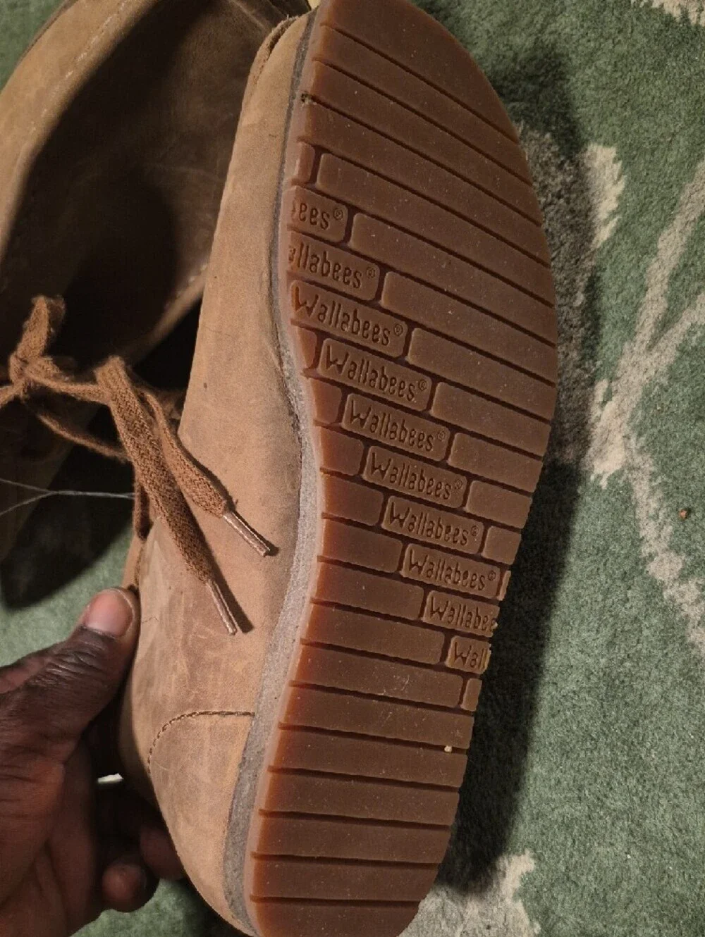 Clarks Men's Brown Suede Moccasin Lace-Up Shoes